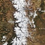 Nieve en Cordillera de los Andes