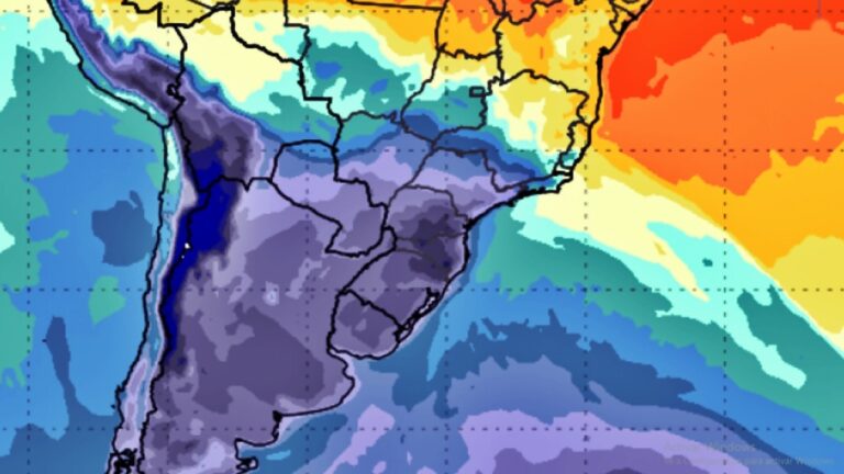 Se espera una irrupción de aire polar que llegaría hasta el sur de Brasil y al Paraguay